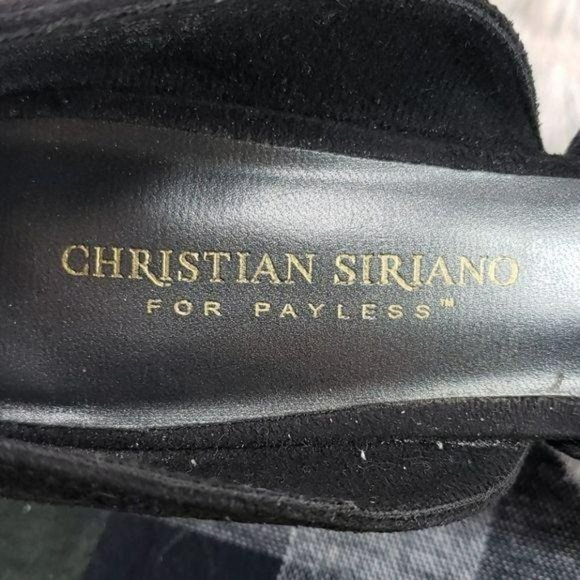 Christian‎ Siriano Suede Studded Black Heels - Picture 7 of 8